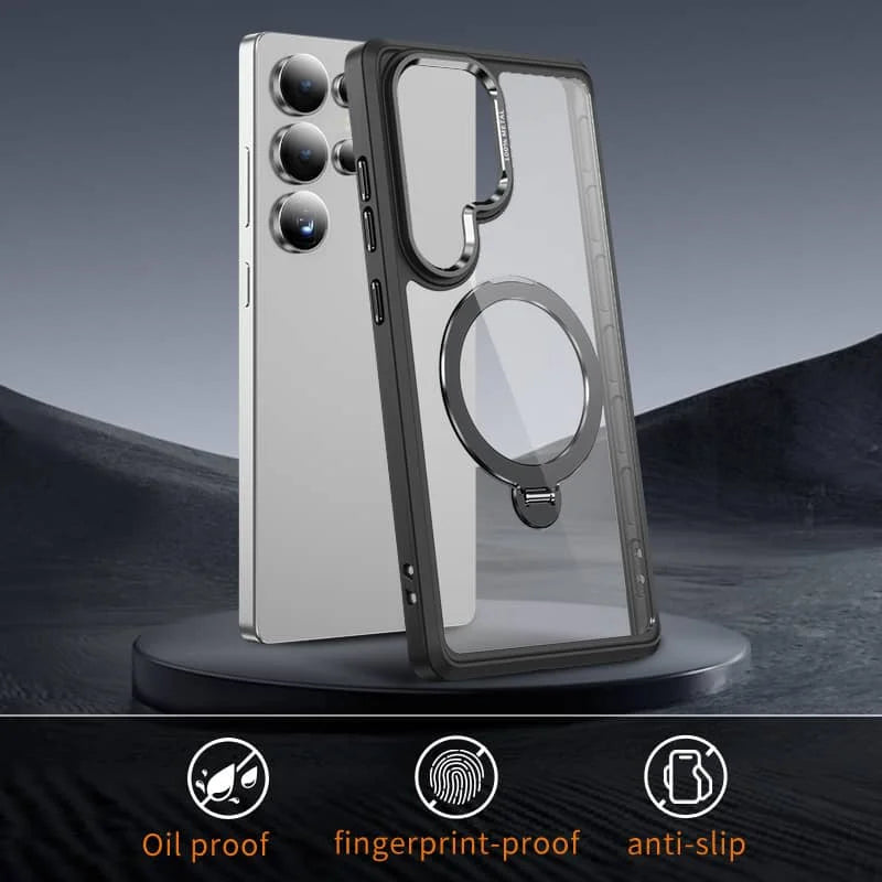Avontic x Grip & Guard ClearMag 360 RingStand Case for Samsung Galaxy S25 / S24 / S23 Series (Plus & Ultra)