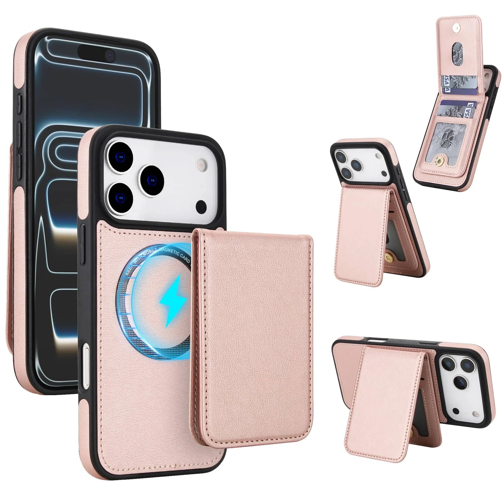 MagnaVault Pro Detachable Magnetic Wallet Case For iPhone 12–17 Series