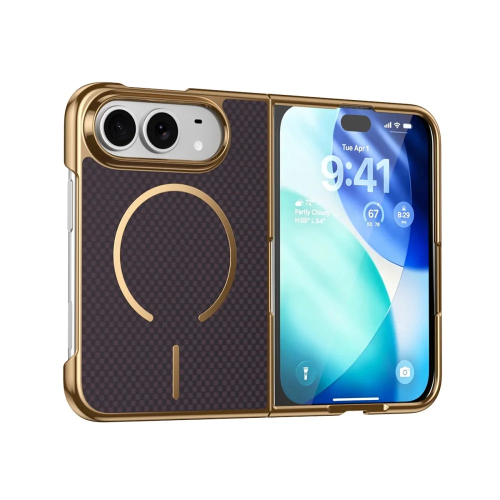 RhinoGuard CarbonLuxe — Magnetic iPhone Duo Case with Built-In Front Glass — product view 10