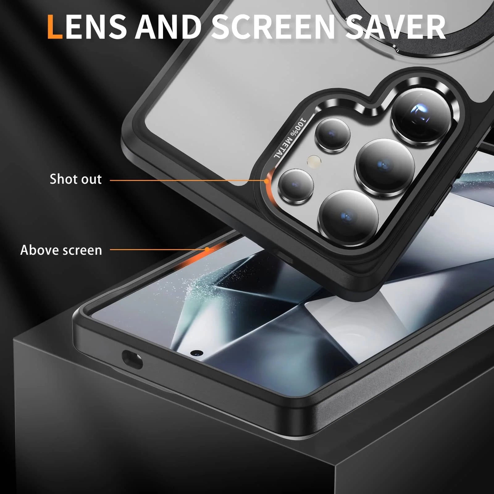 Avontic x Grip & Guard ClearMag 360 RingStand Case for Samsung Galaxy S25 / S24 / S23 Series (Plus & Ultra)