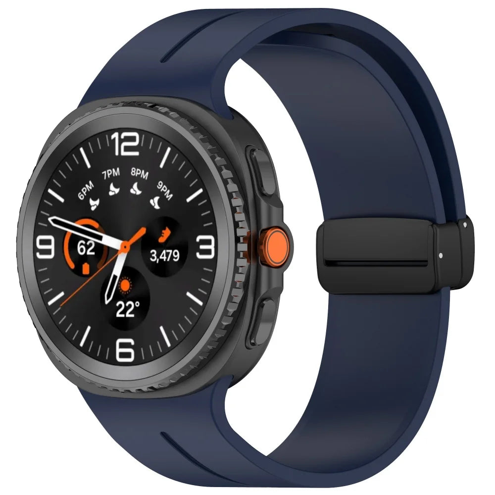 Avontic MagnaFlex Dark Blue magnetic silicone band for Galaxy Watch9 and Watch8