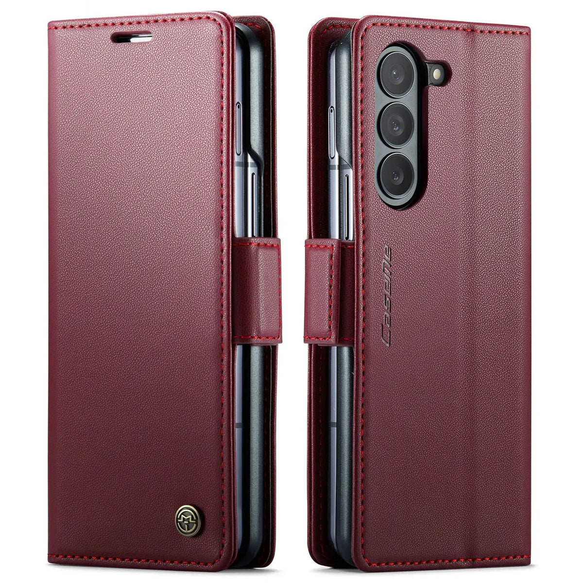 CaseMe Wallet Case for Samsung Galaxy Z Fold 5 Premium PU Leather Flip Case Magnetic Credit Card Holder Phone Cover Avontic