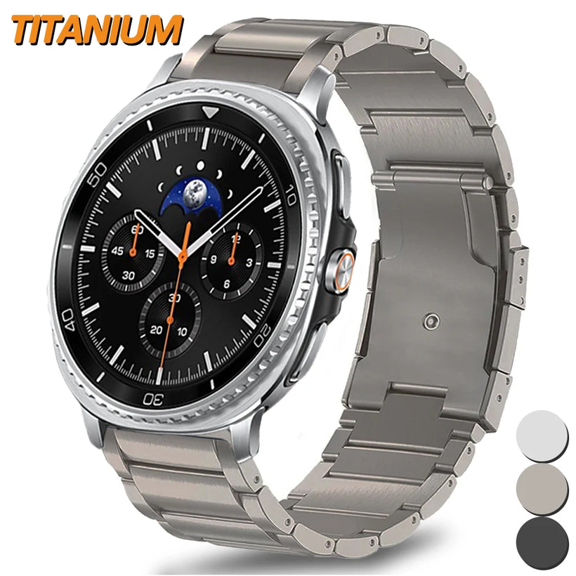 Samsung Galaxy Watch9/Watch8 & Ultra2 Band – Titanium Executive