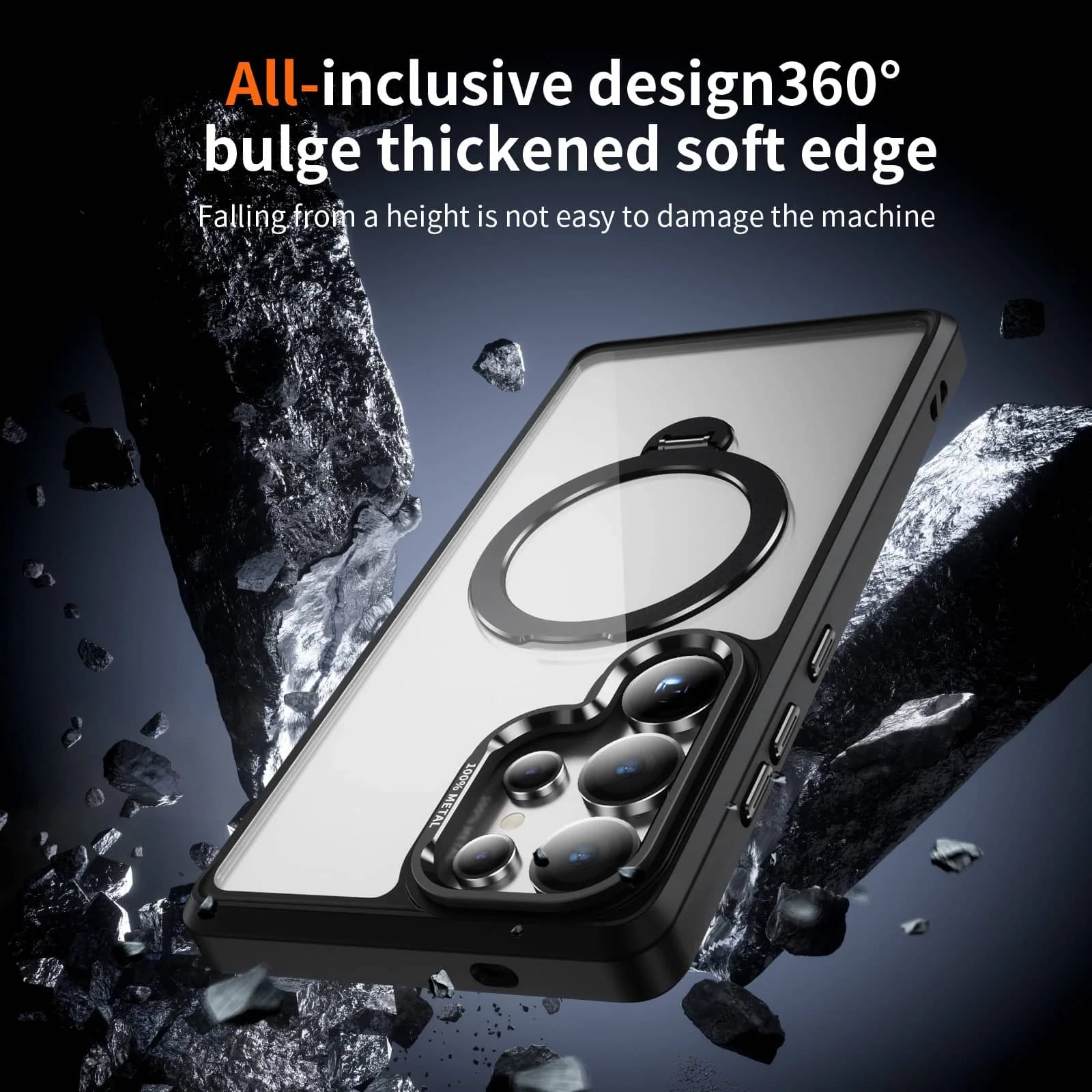 Avontic x Grip & Guard ClearMag 360 RingStand Case for Samsung Galaxy S25 / S24 / S23 Series (Plus & Ultra)