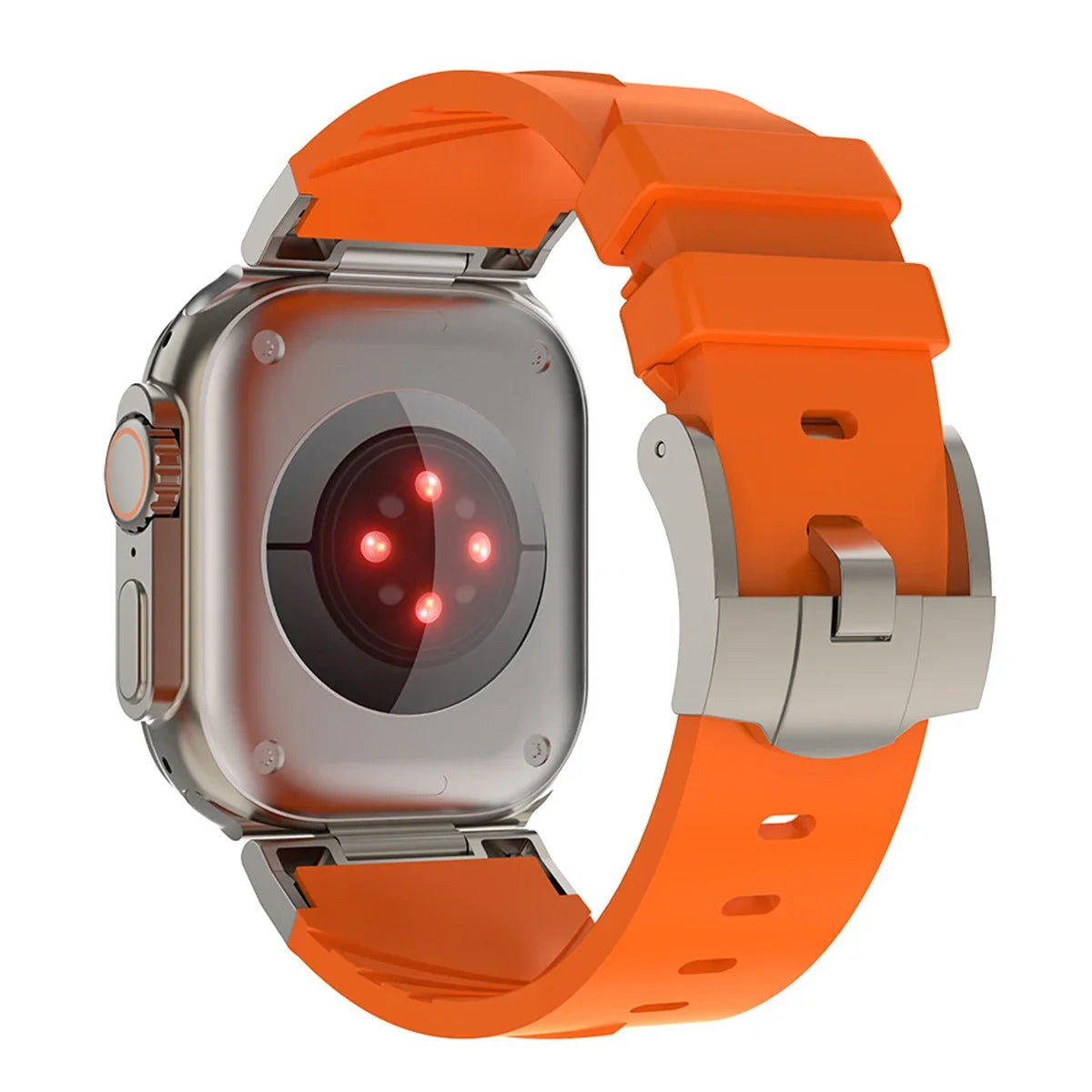 Avontic Signature Series™ Sport Band for Apple Watch Ultra 3/Ultra 2/Ultra, Series 11/10/9/8/7/6/5/4/3 SE – Premium Silicone Fitness Strap with Avontic V-Clasp