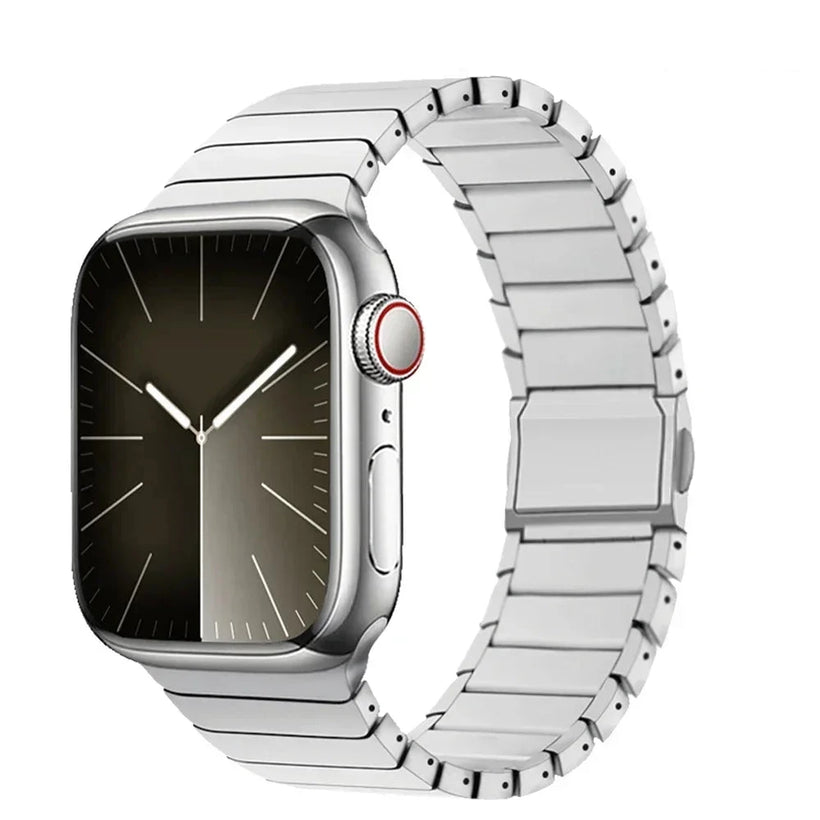 Titanium Elite Link Band for Apple Watch Ultra & Series 9 - Magnetic Closure