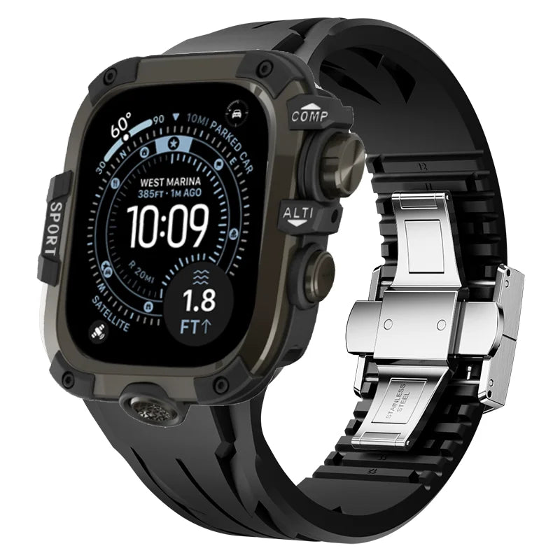 AeroGuard™ SteelSport Pro Case & Band System — Apple Watch Ultra 3/2/1, Series 11/10 (49mm / 46mm / 45mm / 44mm)