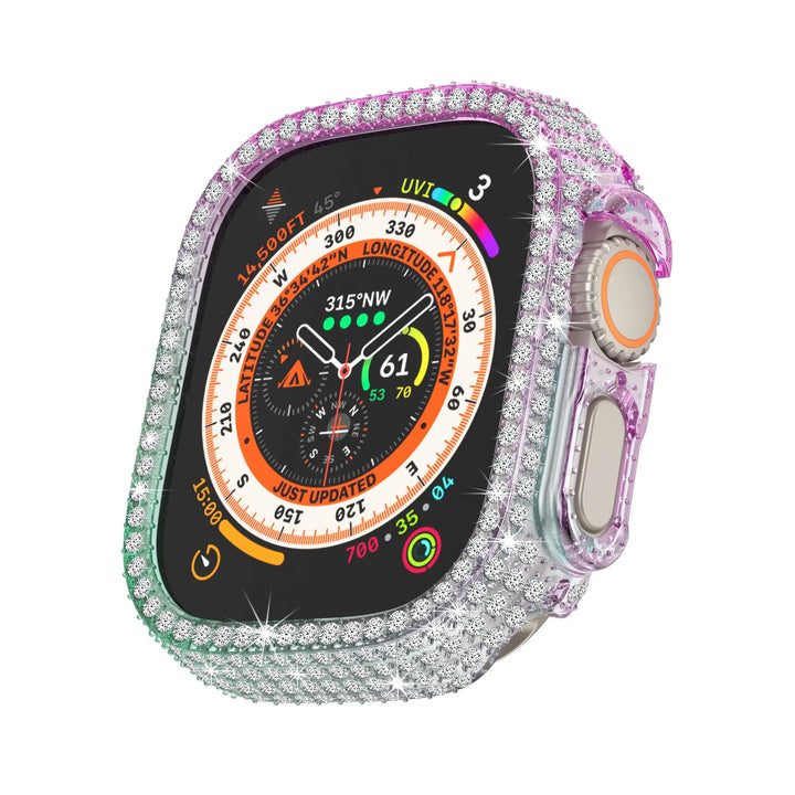 Luxury Diamond Case for Apple Watch Ultra 8 49mm Bumper Protector IWatch 49Mm Series 8 PC Hard Cover DIY Replacement Accessories Avontic