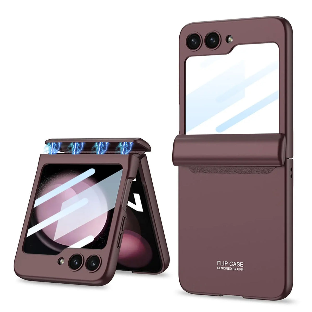 Avontic Magnetic Hinge 360 Degree Protective Case for Samsung Galaxy Z Flip 5 Avontic