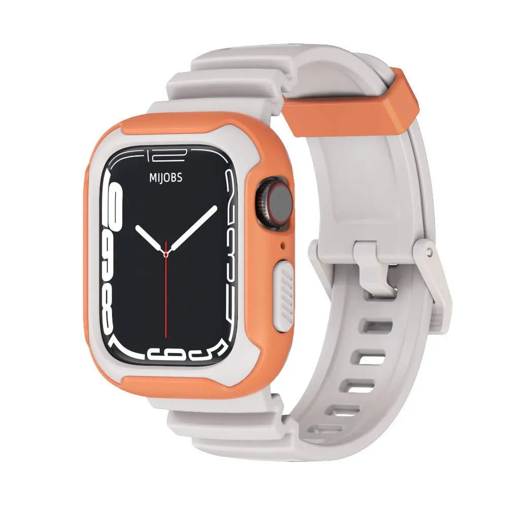 Rubber Mod Kit for Apple Watch Series 8 7 6 5 4 3 SE 40mm 41mm 44mm 45mm Screen Protector Silicone Strap for IWatch Accessories Pinnacle Luxuries