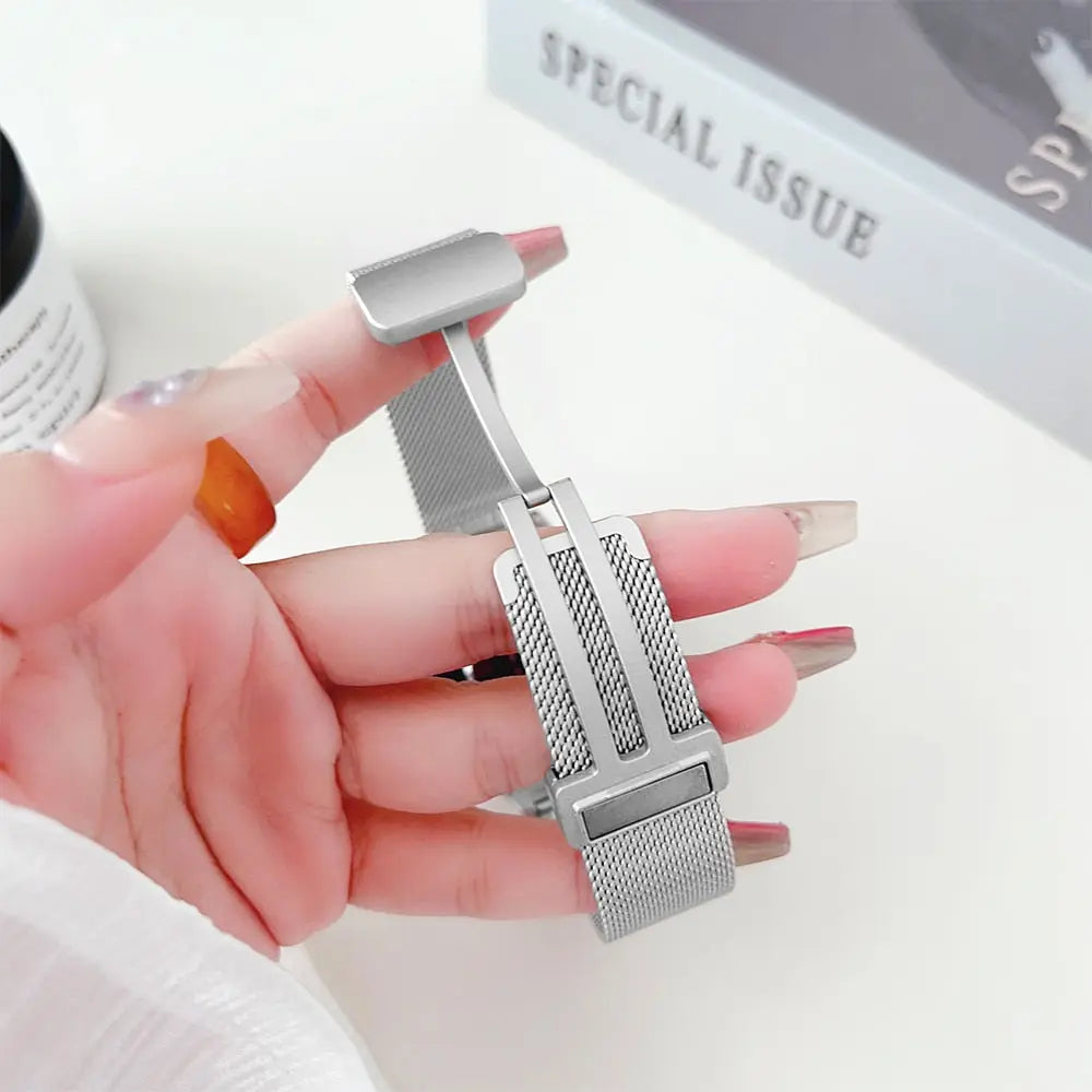 Quick Fit Stainless Steel Strap for Galaxy Watch 6/5/5pro 40mm 44mm 45mm Milanese for Samsung Galaxy Watch 6 Classic 43mm 47mm Pinnacle Luxuries