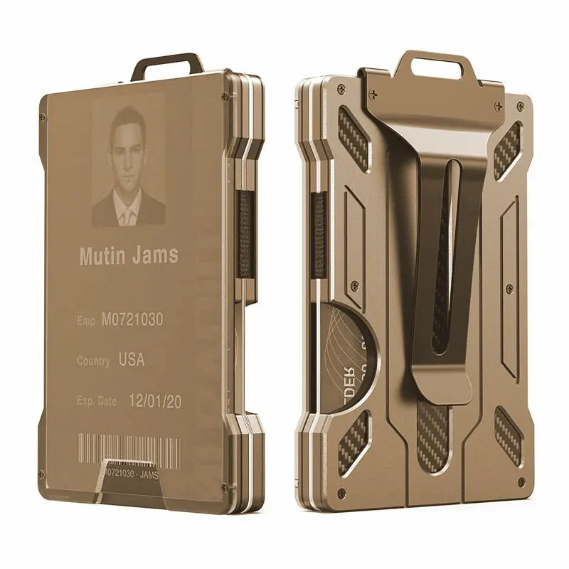 EDC Outdoor Card Holder Practical Tactical Magsafe Aluminum Fashion Mini Smart Magic Wallet Avontic