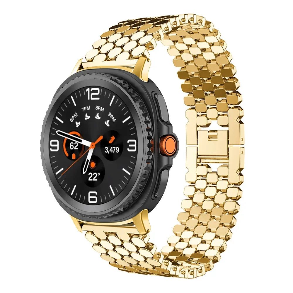 SnapFlex™ Stainless Steel Band for Samsung Galaxy Watch 8, Watch 8 Classic, and Galaxy Ultra 47mm (2025 Edition)