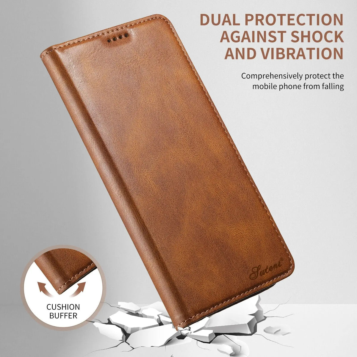 For iPhone 15 Pro Max Wallet Case PU Leather Magnetic Flip Case with Card Holders Stand TPU Inner Shell Cover for iPhone 15 Plus Avontic