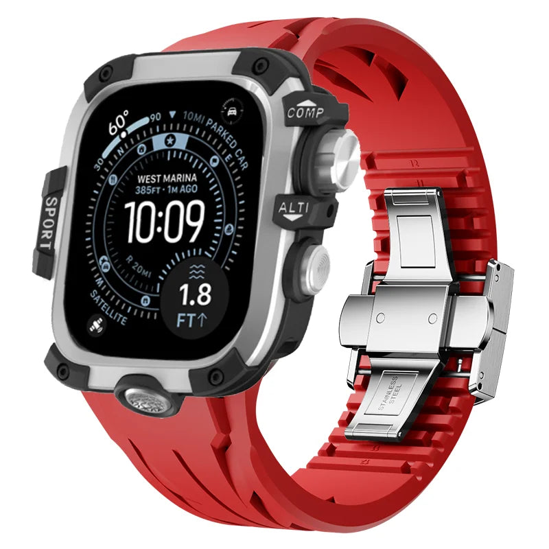 AeroGuard™ SteelSport Pro Case & Band System — Apple Watch Ultra 3/2/1, Series 11/10 (49mm / 46mm / 45mm / 44mm)