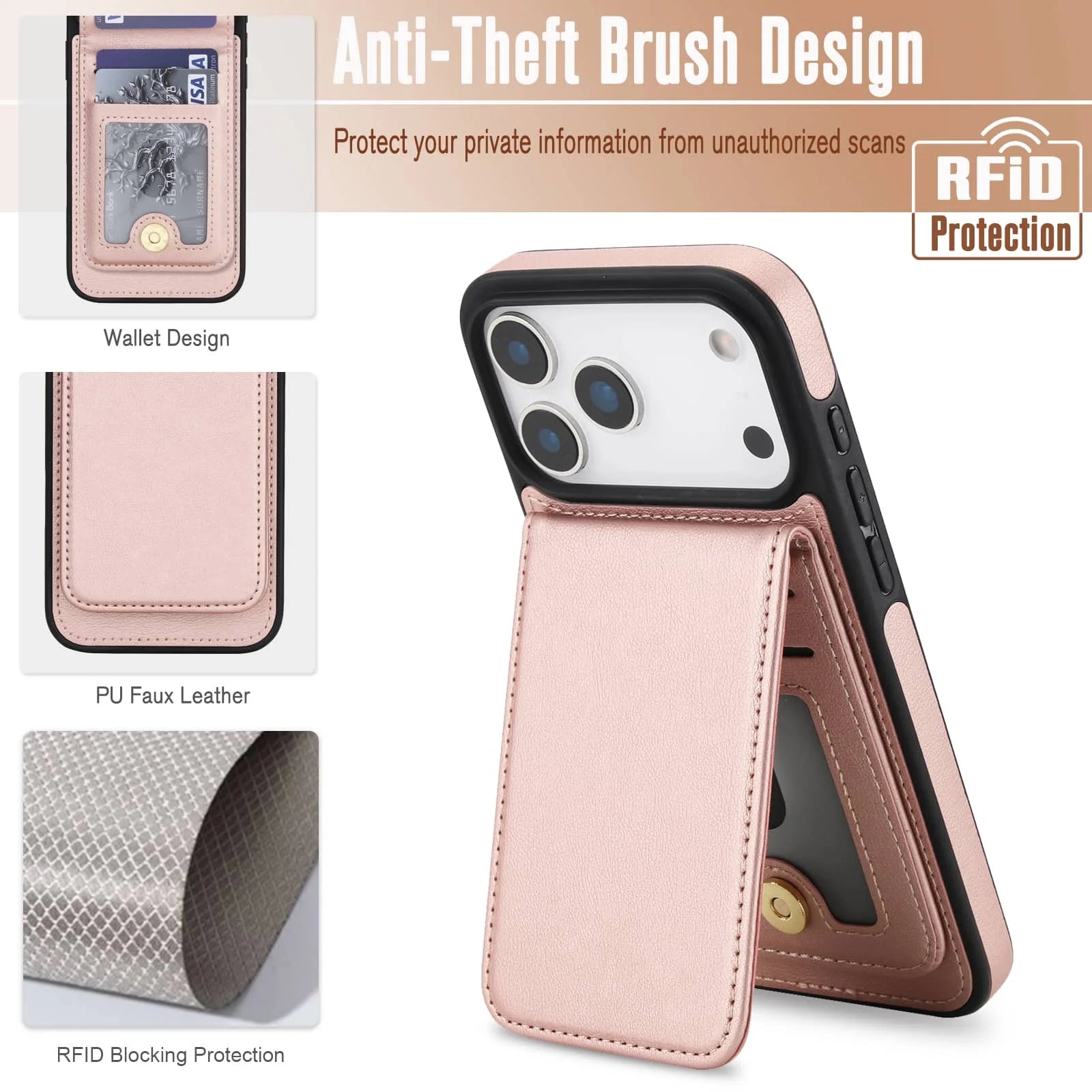 MagnaVault Pro Detachable Magnetic Wallet Case For iPhone 12–17 Series