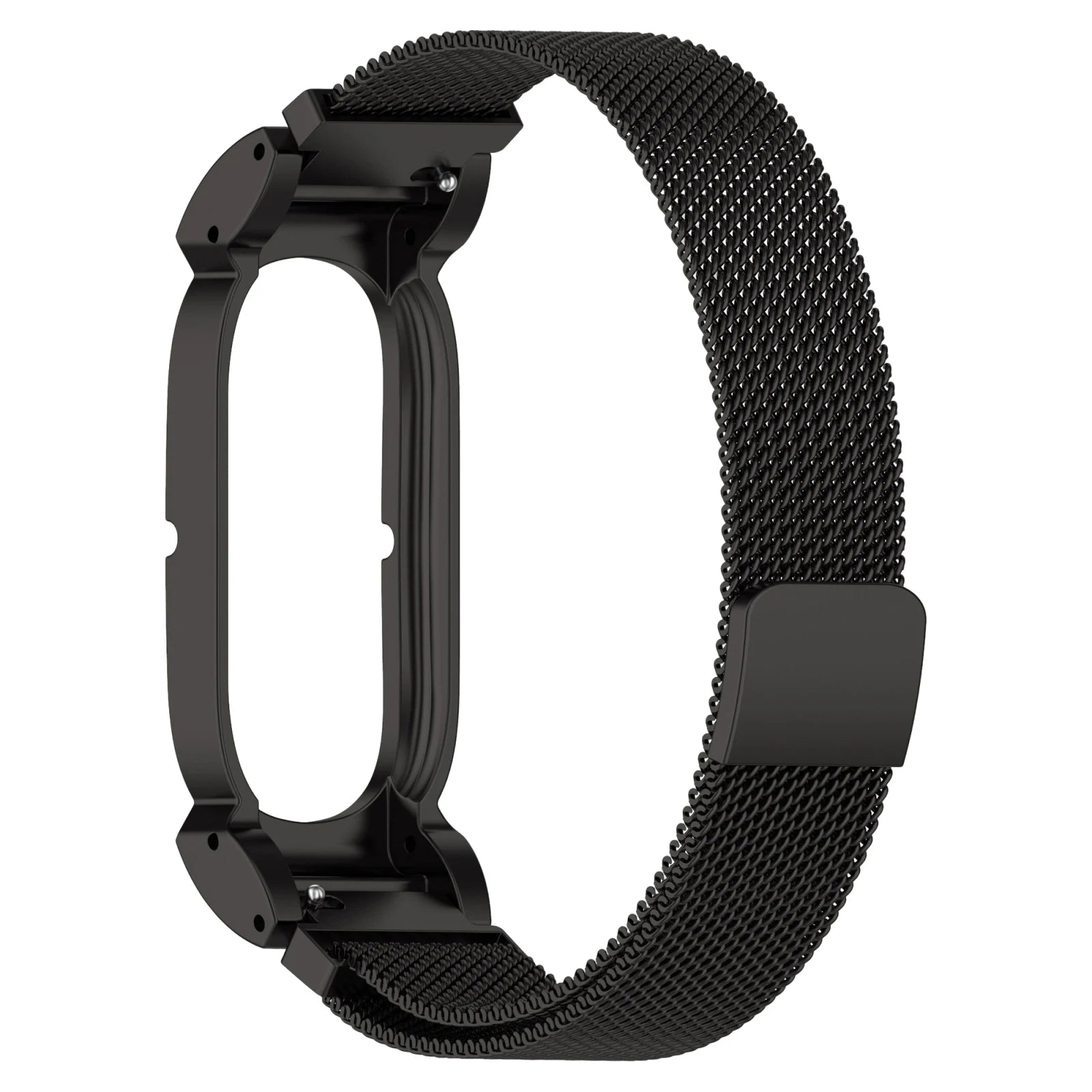 Avontic AirForge Elite Stainless Steel Band Case Combo for Fitbit Air Metal Link Band Protective Cover