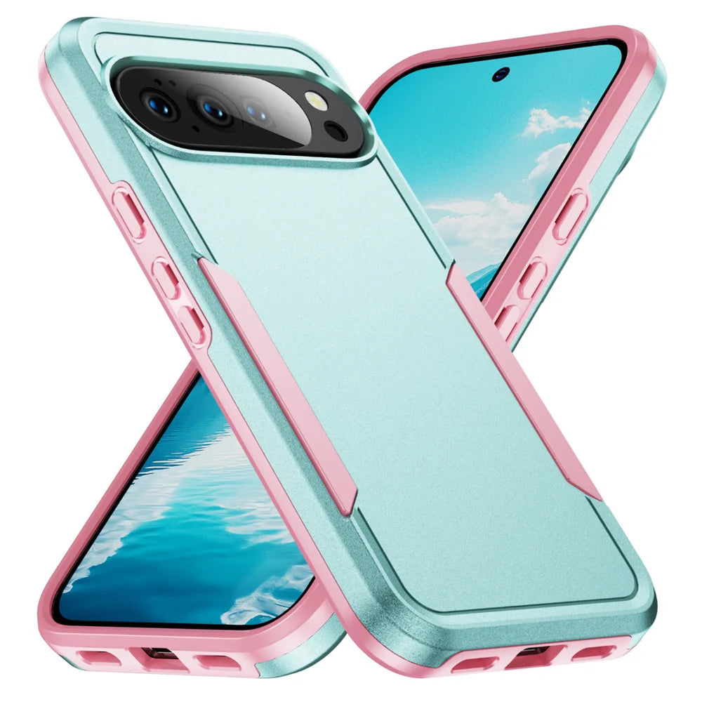 Avontic ArmorDuo Google Pixel case in Green Pink – variant image
