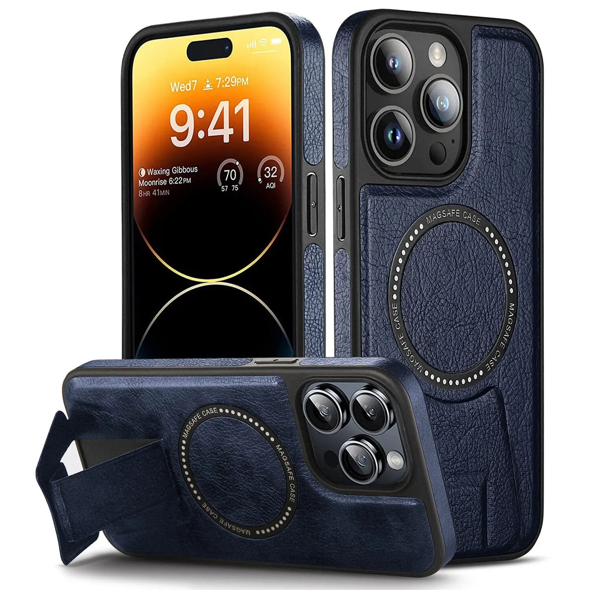 PL Matte Leather Magsafe Compatible Case For iPhone Avontic
