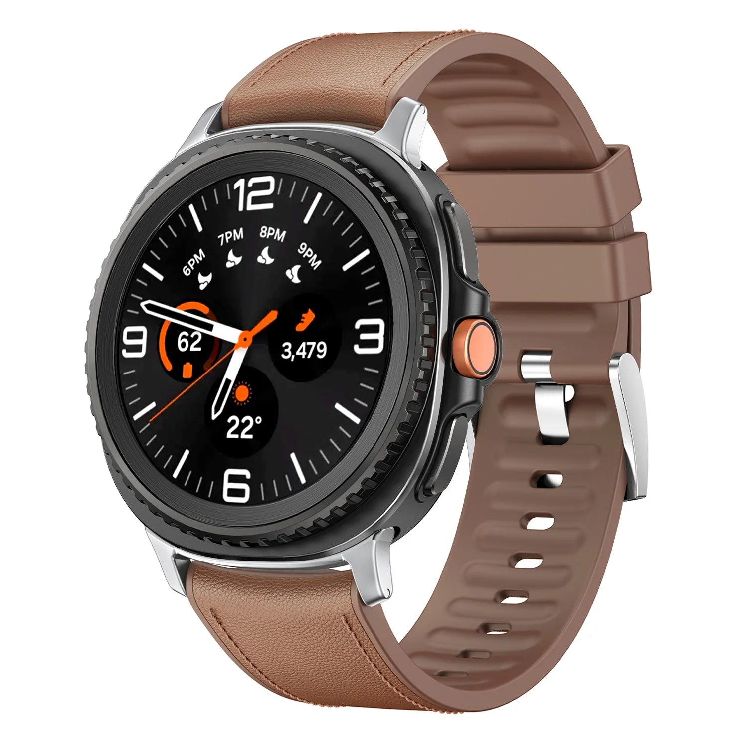 Avontic DuoTexture Leather-Look Silicone Band product gallery image 2
