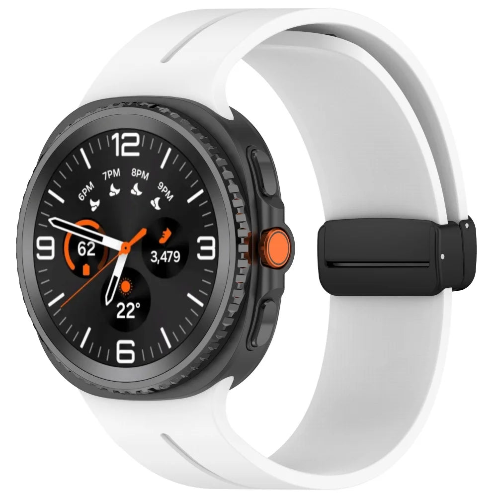 Avontic MagnaFlex White magnetic silicone band for Galaxy Watch9 and Watch8