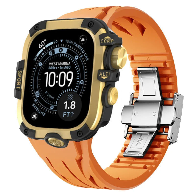 AeroGuard™ SteelSport Pro Case & Band System — Apple Watch Ultra 3/2/1, Series 11/10 (49mm / 46mm / 45mm / 44mm)