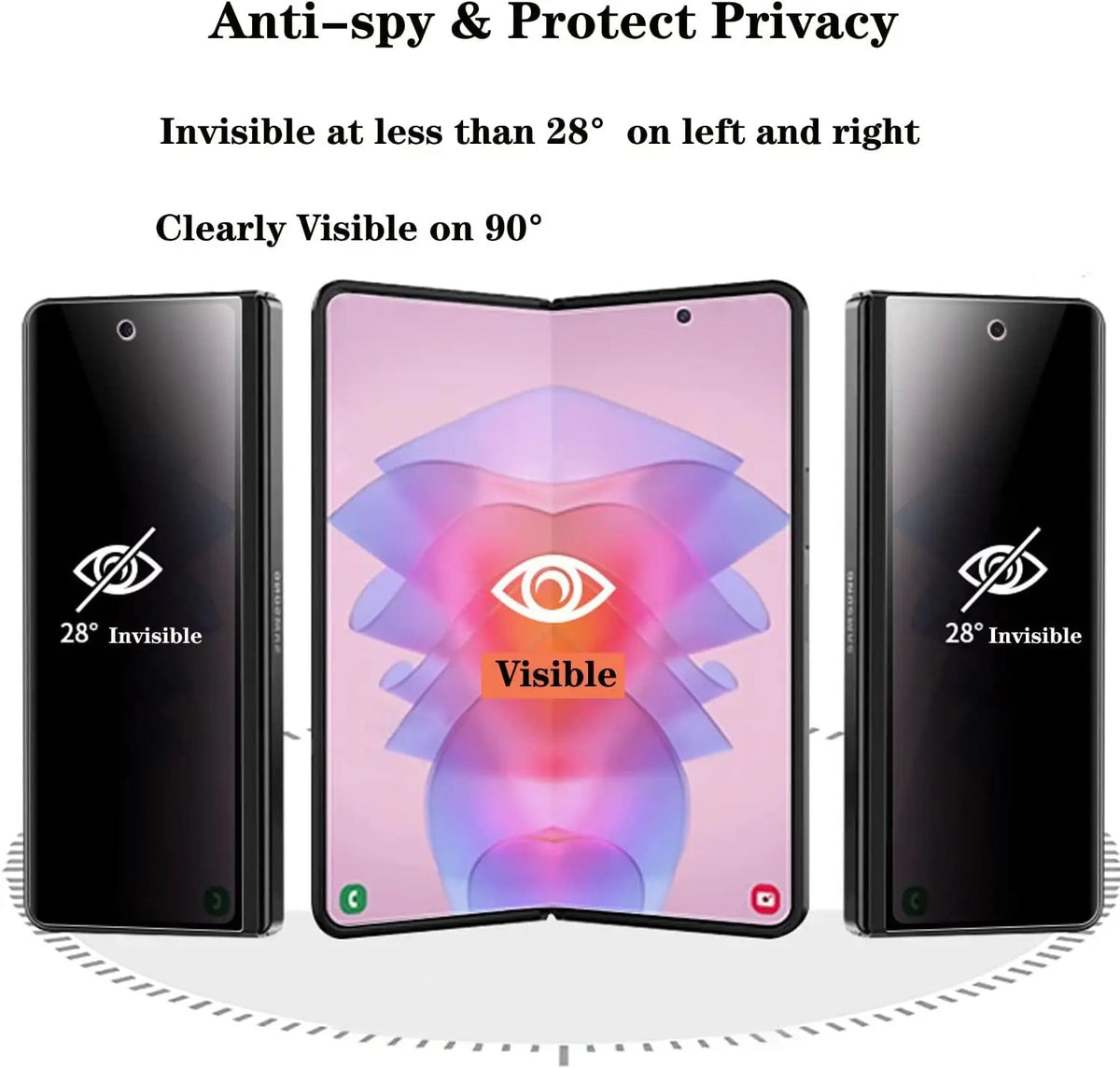StealthGuard Privacy Screen Protectors For Samsung Z Fold and Flip - Set of 2 Anti-Spy Shields Avontic