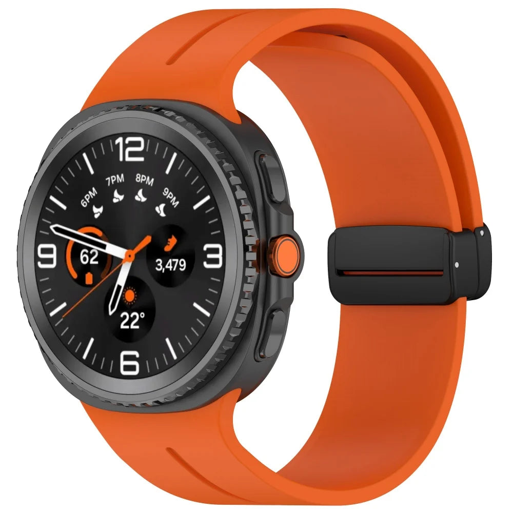 Avontic MagnaFlex Orange magnetic silicone band for Galaxy Watch9 and Watch8