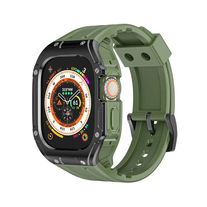 Case+Strap For Apple Watch Ultra 49mm Modification Kit For iWatch Series 8 Ultra 49mm Steel Buckle Refit Mod Sports Watch Band Avontic