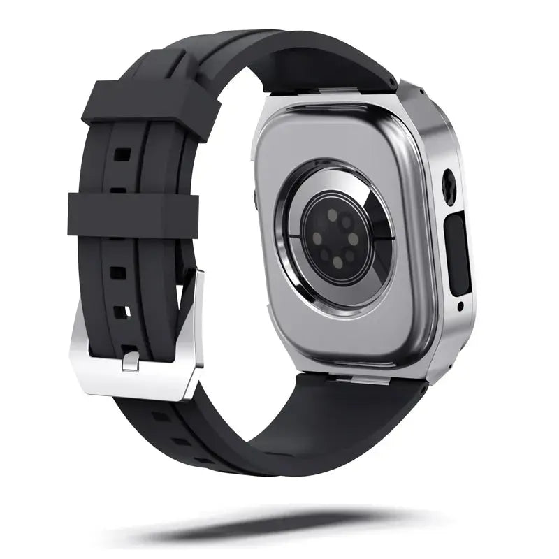 Modification Kit For iWatch Ultra 2 49mm Stainless Steel Cover Frame Silicone Band Men DIY Case Strap For Apple Watch Ultra 49MM Avontic