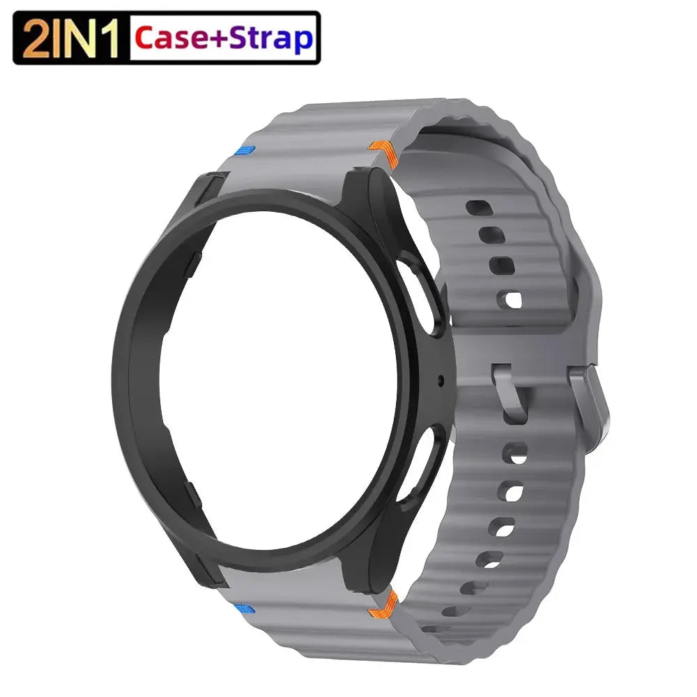 Ultimate 2-in-1 Silicone Strap & Protective Case for Samsung Galaxy Watch 7 — product view 4