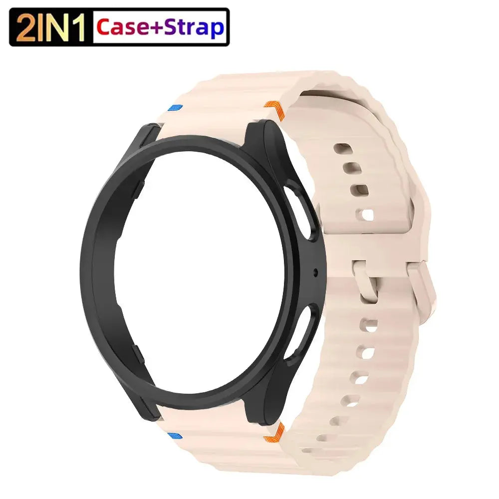 Ultimate 2-in-1 Silicone Strap & Protective Case for Samsung Galaxy Watch 7 — product view 6
