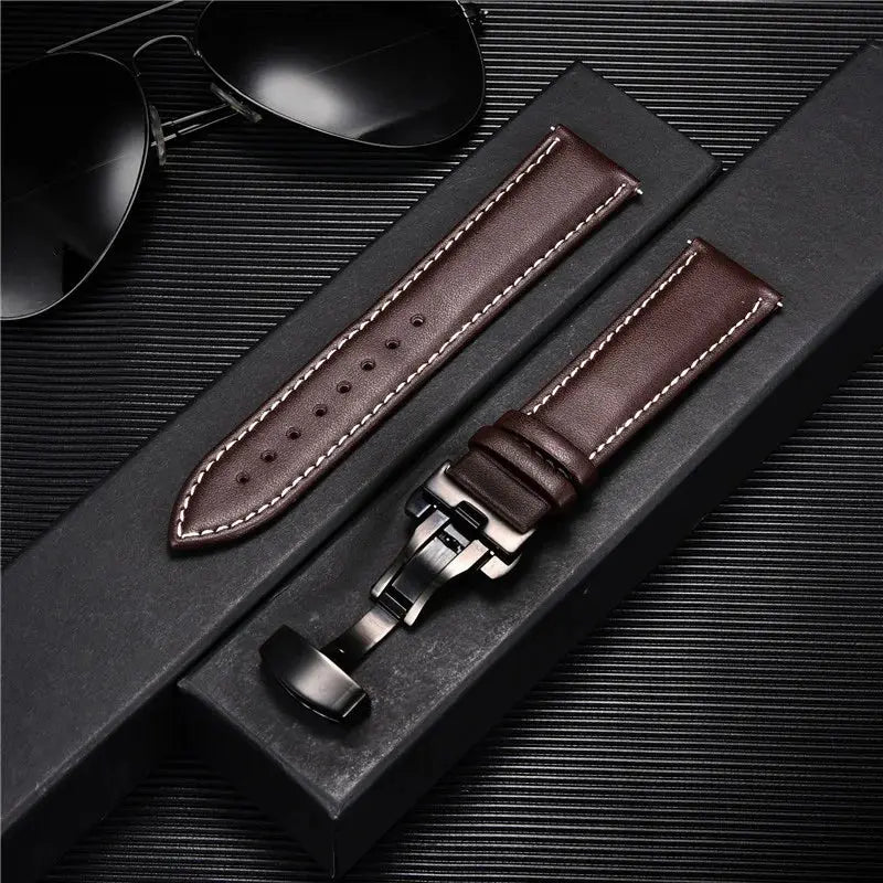 LuxeLeather Genuine Calfskin Watchband - Avontic