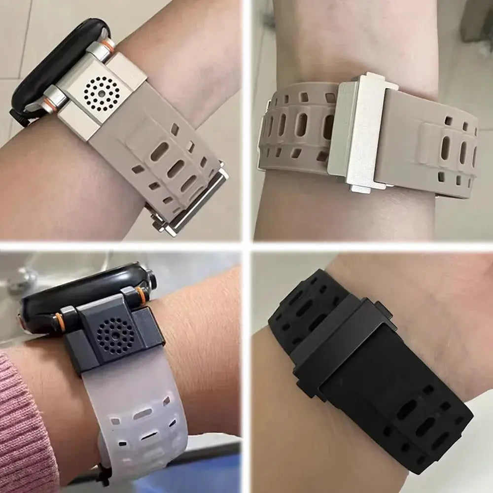 Soft Rubber Loop Band for Apple Watch Strap 49mm 46mm 45mm 44mm Bracelet Replaced Accessories Iwatch Series SE 10 9 8 7 6 Ultra Avontic