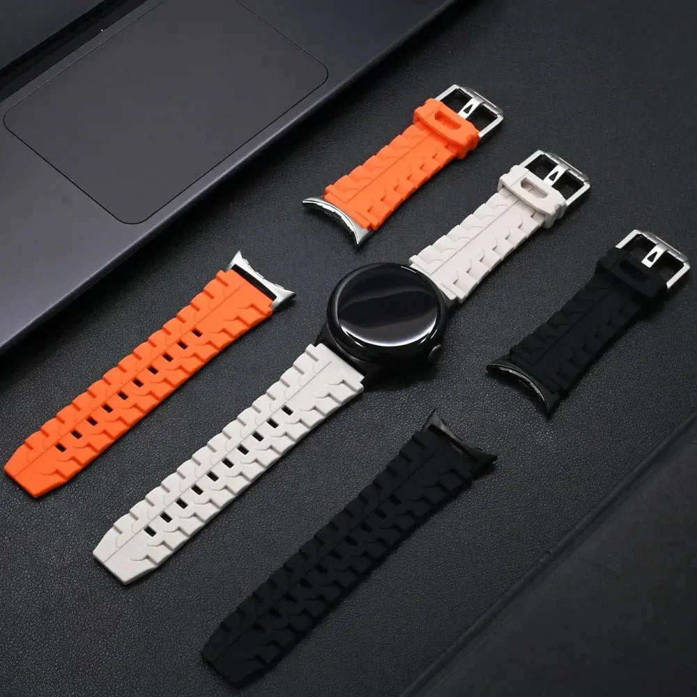 EliteFit Sport Silicone Band for Google Pixel Watch 4 & 3 – Premium Breathable Fitness Band (45mm Compatible)