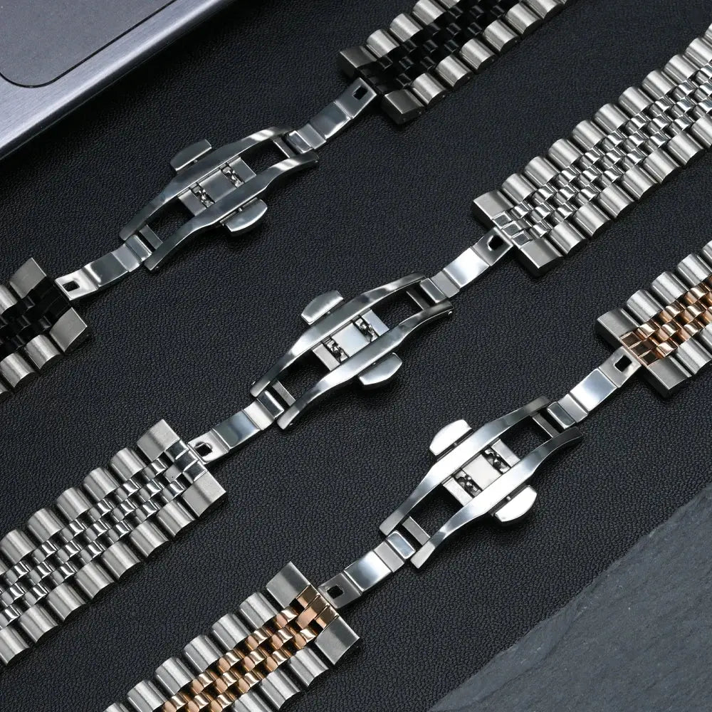 Stainless Steel Band for Samsung Watch 7 Ultra 47mm Business Style Metal Bracelet for Galaxy 7 47mm NO Gaps Curved End Men Strap Avontic