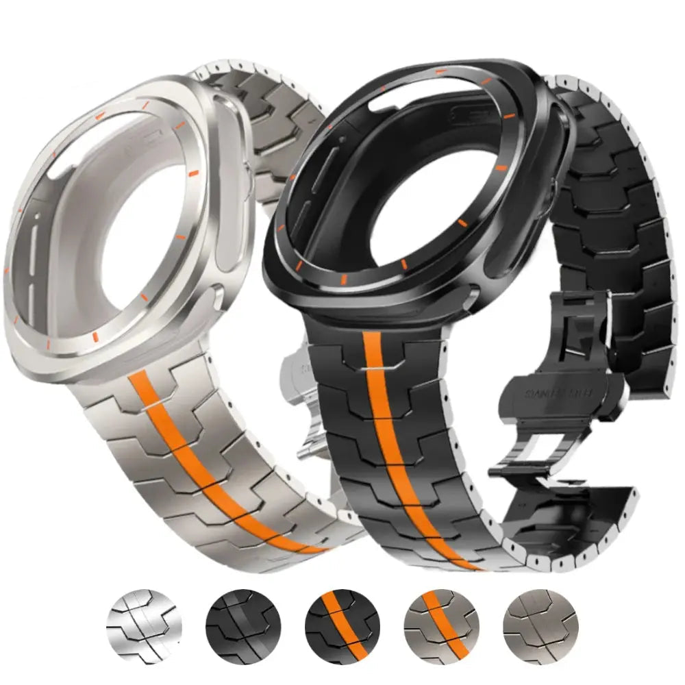 Stainless Steel Band+Case for Samsung Galaxy Watch 7 Ultra 47mm No Gaps Wristband Metal Bracelet for GALAXY Watch 7 47MM Correa Avontic