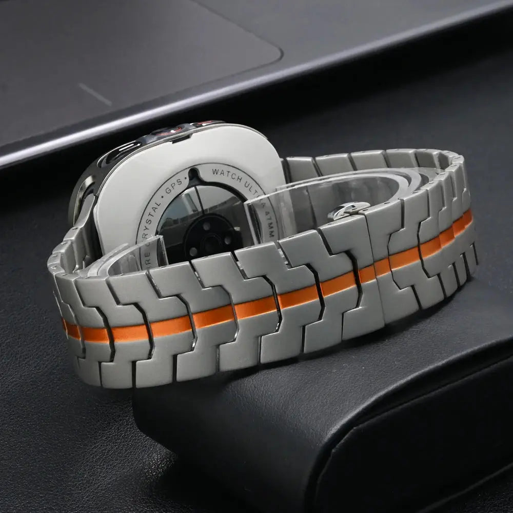Stainless Steel Band+Case for Samsung Galaxy Watch 7 Ultra 47mm No Gaps Wristband Metal Bracelet for GALAXY Watch 7 47MM Correa Avontic