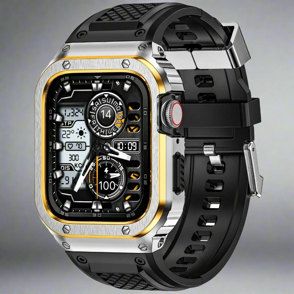 TitanGuard Pro Case & FluoroRubber Band for Apple Watch Ultra and Series 10-4 — product view 4