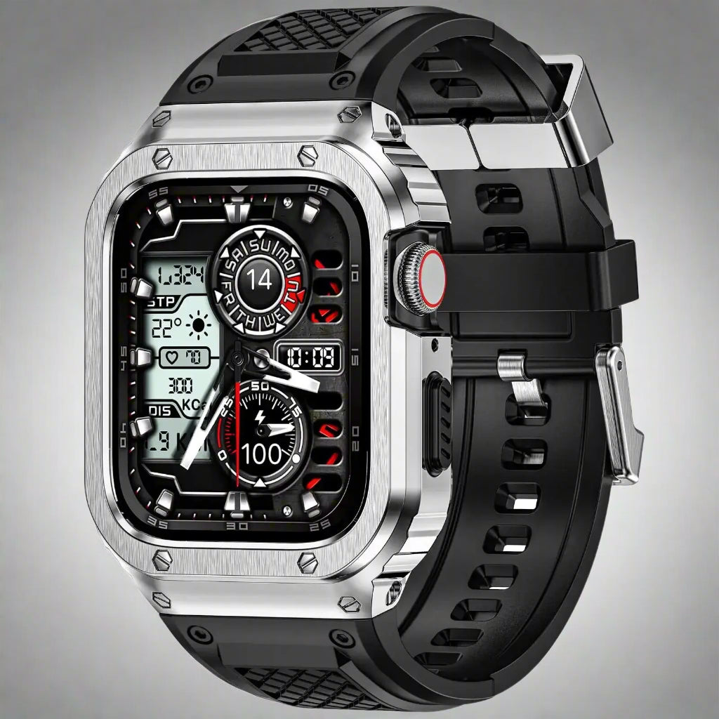 Stainless Steel Case+TPU Strap For Apple Watch Ultra 49mm 46mm 45mm 44mm 42mm 41mm Sport Band For iWatch Series10 9 8 7 6 5 4 SE Avontic