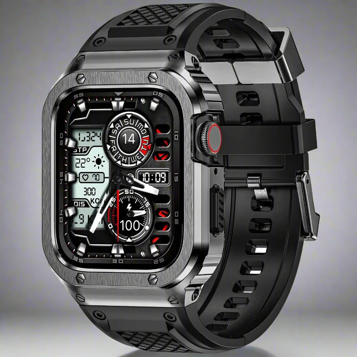 Stainless Steel Case+TPU Strap For Apple Watch Ultra 49mm 46mm 45mm 44mm 42mm 41mm Sport Band For iWatch Series10 9 8 7 6 5 4 SE Avontic