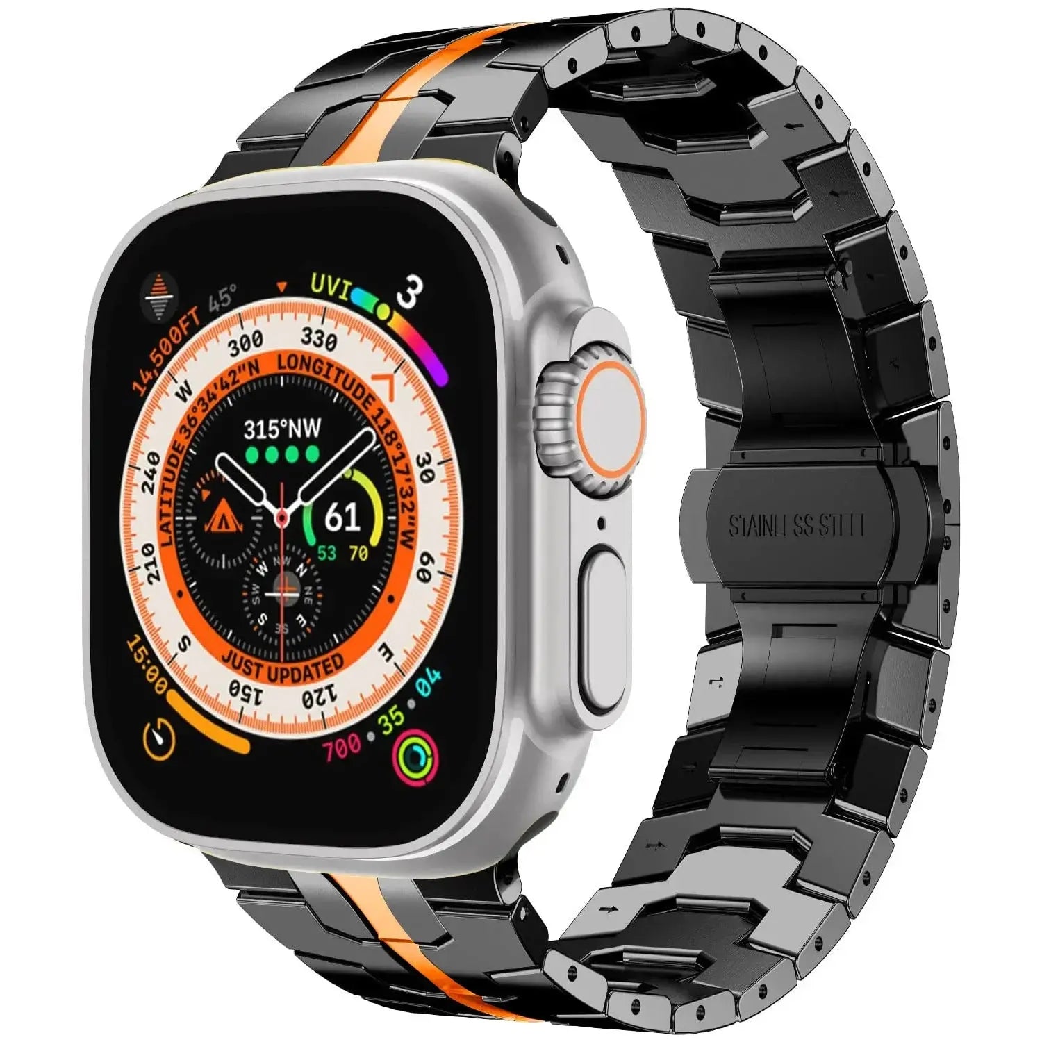 Stainless Steel Strap For Apple Watch Band 45mm 41mm 40mm 44mm 38mm Ultra 2 49mm Strap Metal Bracelet iWatch Series 10 46mm 42mm Avontic