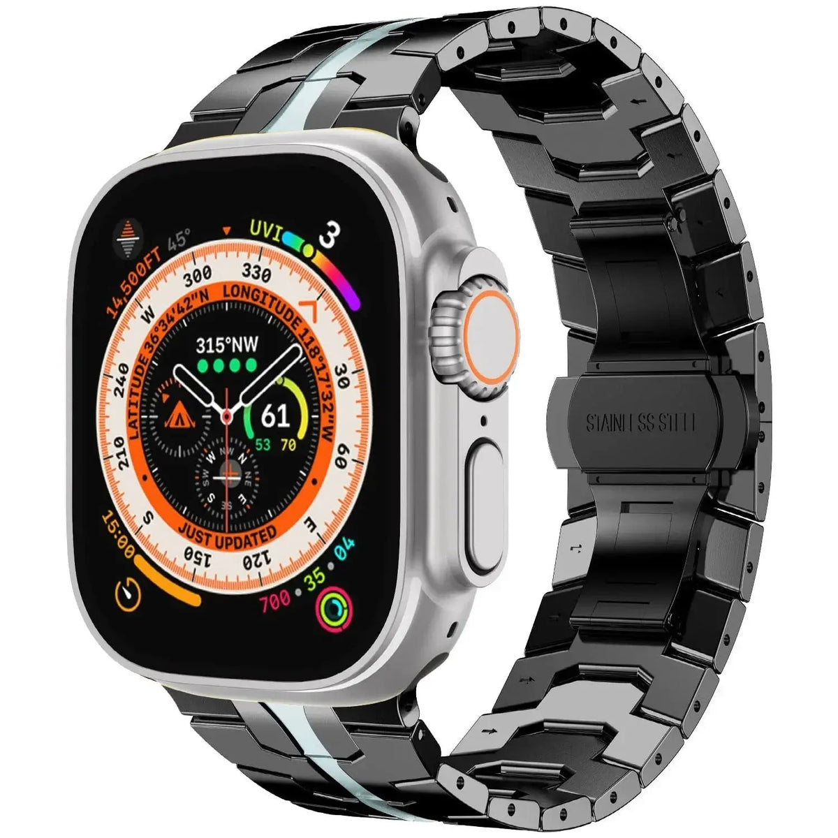 Stainless Steel Strap For Apple Watch Band 45mm 41mm 40mm 44mm 38mm Ultra 2 49mm Strap Metal Bracelet iWatch Series 10 46mm 42mm Avontic