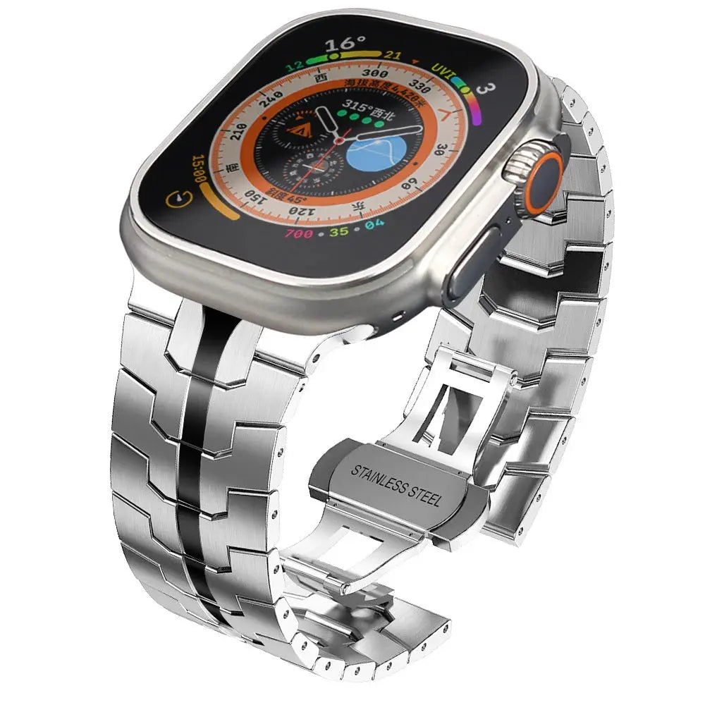 Stainless Steel Strap For Apple Watch Band 45mm 41mm 40mm 44mm 38mm Ultra 2 49mm Strap Metal Bracelet iWatch Series 10 46mm 42mm Pinnacle Luxuries