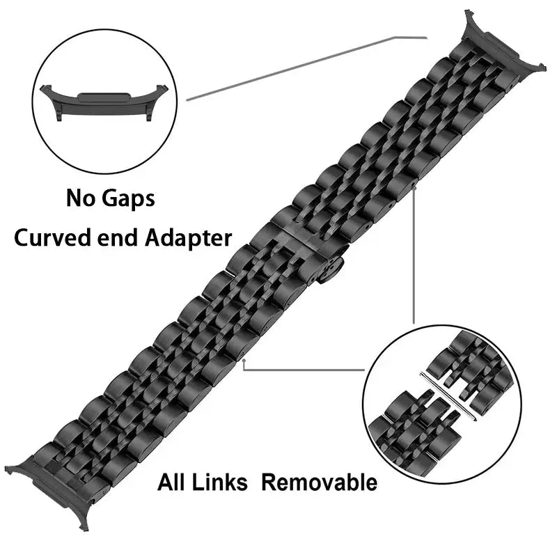 TitanShield ProMax: Premium Stainless Steel Band &amp; Tempered Glass Protector for Samsung Galaxy Watch 7 Ultra 47mm — product view 7