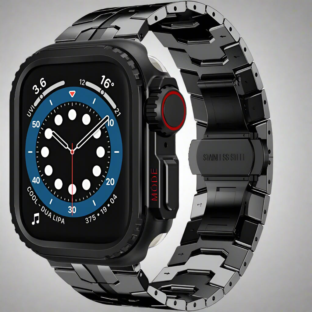 Stainless Steel Strap+metal Case for Apple Watch 49mm 46mm 45mm 44mm Stainless Steel Band for Apple Watch Ultra 10 9 8 7 6 5 SE Pinnacle Luxuries