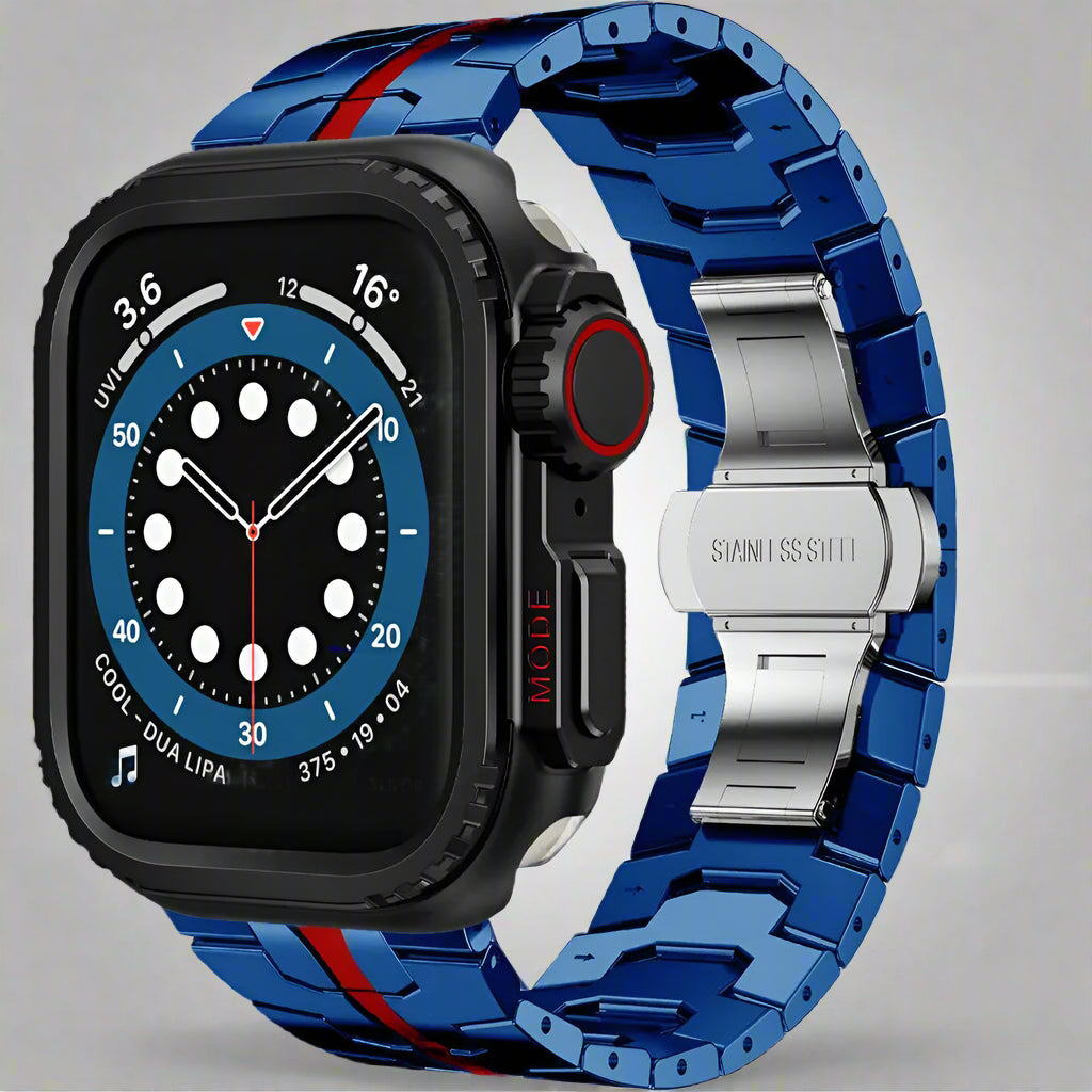 Stainless Steel Strap+metal Case for Apple Watch 49mm 46mm 45mm 44mm Stainless Steel Band for Apple Watch Ultra 10 9 8 7 6 5 SE Pinnacle Luxuries