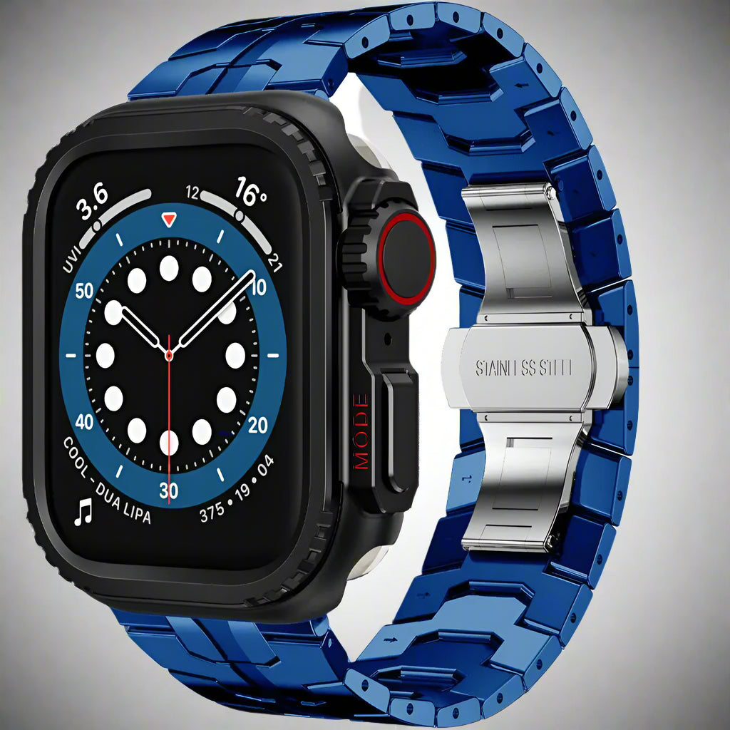 Stainless Steel Strap+metal Case for Apple Watch 49mm 46mm 45mm 44mm Stainless Steel Band for Apple Watch Ultra 10 9 8 7 6 5 SE Pinnacle Luxuries