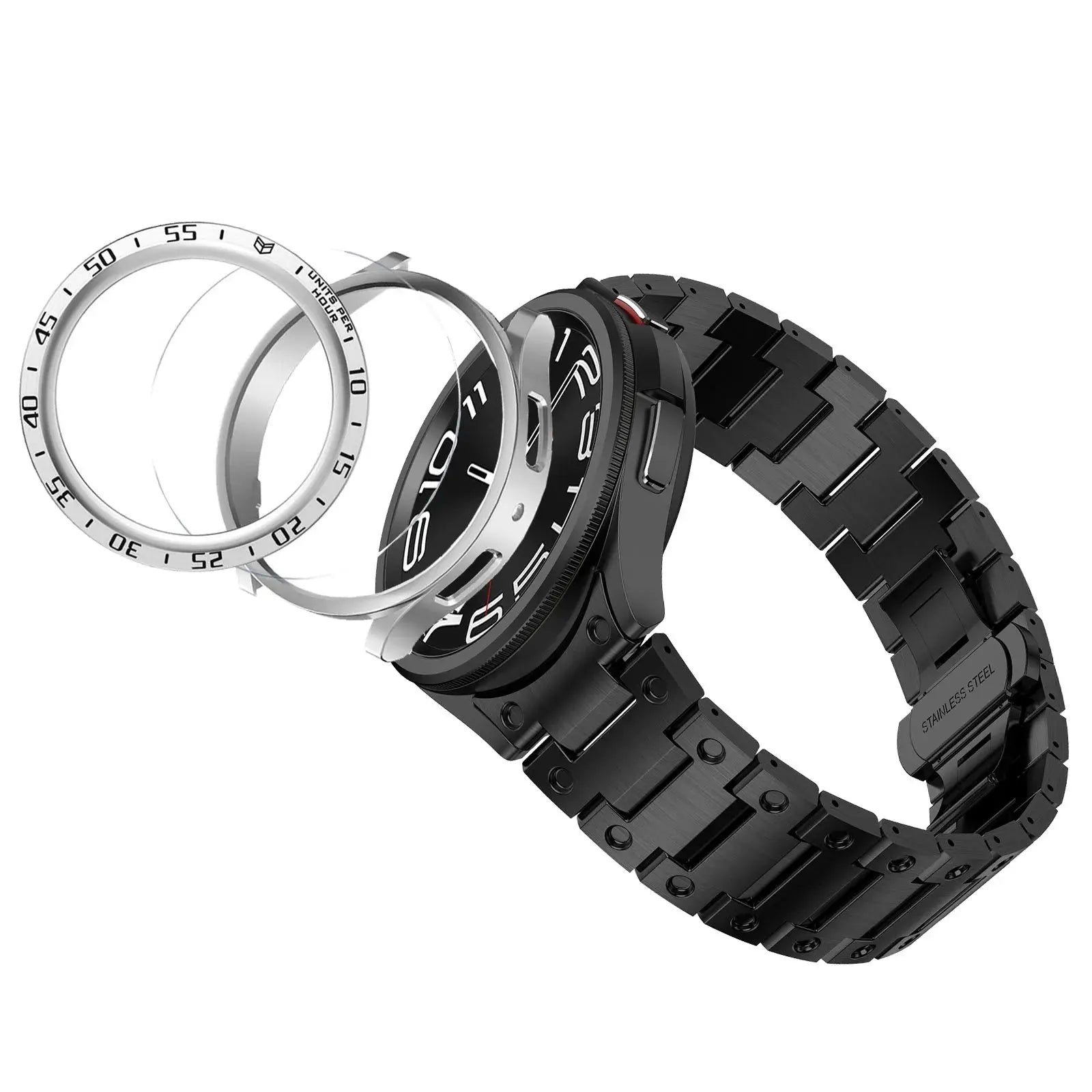 Titanium Elegance Band & Armor Case for Samsung Galaxy Watch — product view 7