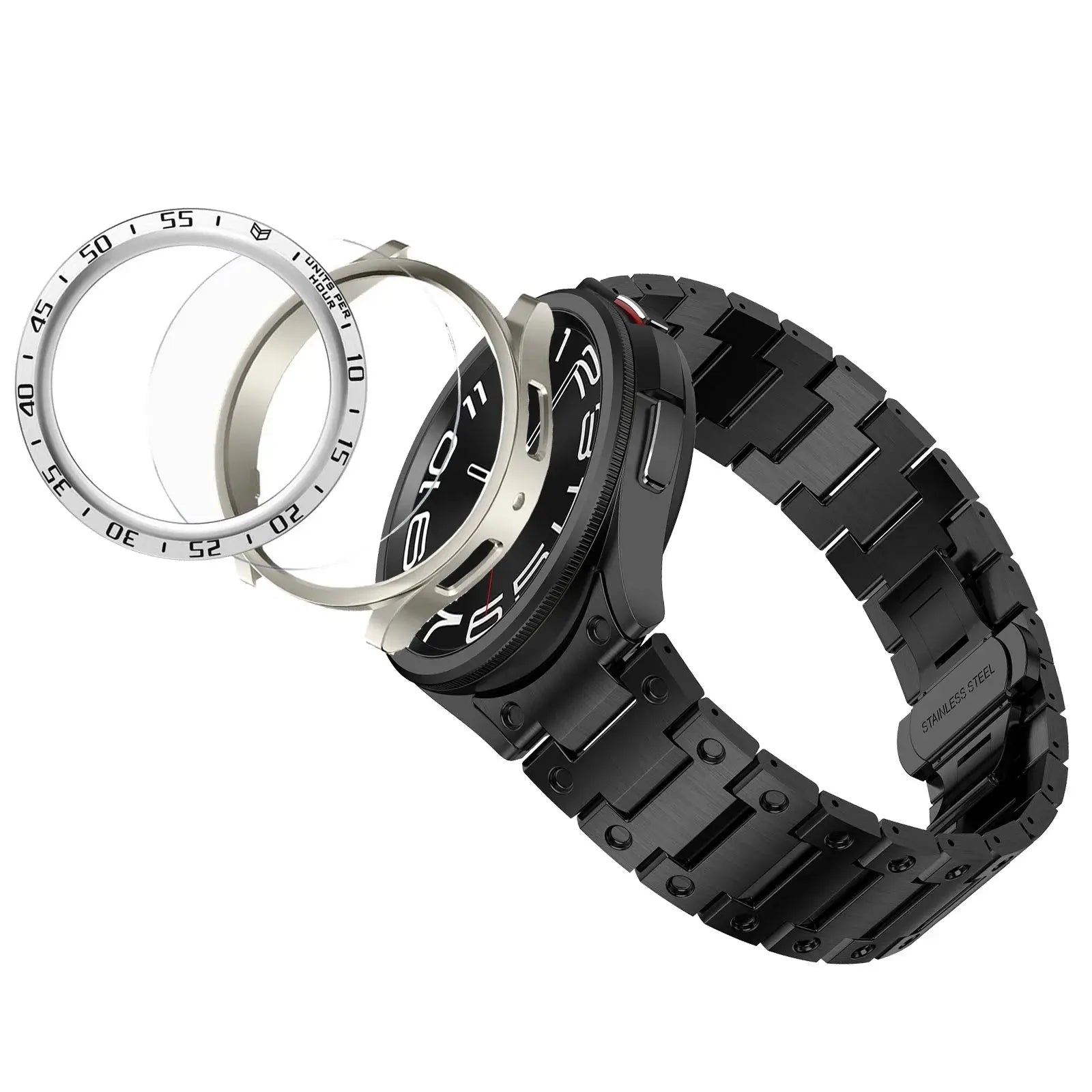 Titanium Elegance Band & Armor Case for Samsung Galaxy Watch — product view 12